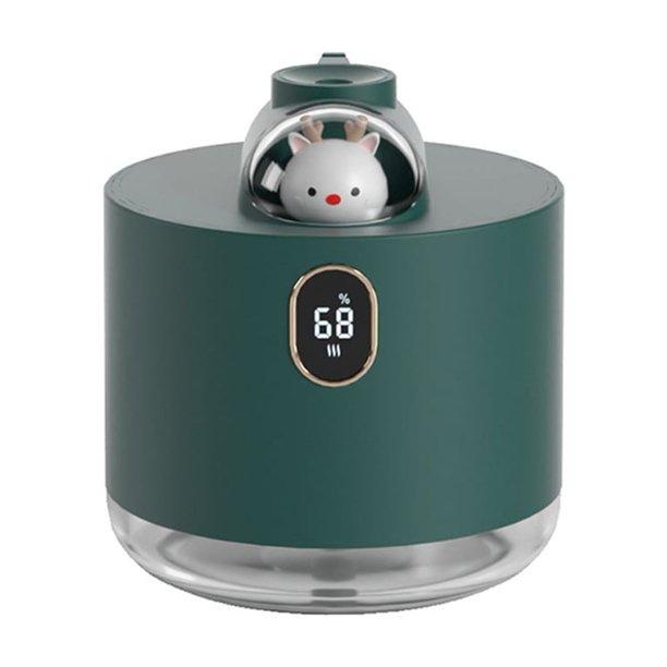 FLhrweasw Humidificador Aire USB 500 Ml Lindo Difusor Aroma Niebla para Con Lámpara LED (verde)