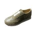 thumbnail image 2 of LSLJS Women's Plus-size Flat Casual Sequin Slip-on Shoes with Breathable Mesh, Flats Shoes, 2 of 6