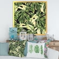 thumbnail image 3 of Designart 'Natural Green Leaves Exotic On Dark II' Tropical Framed Art Print, 3 of 4