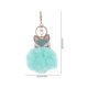 thumbnail image 2 of Fluffy Ball Keychain with Pearls Rhinestones Inlay Key Chain for Womens Bag / Cellphone / Car Pendant (Light Green), 2 of 4