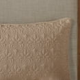 thumbnail image 4 of Cotton Bedding Set 3 Piece Split Corner Pleated Quilted Bedspread Khaki King,Bed In A Bag, 4 of 14