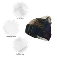 thumbnail image 3 of Lsque Colorful Ink Cute Horse Pattern Knitted Beanie, Unisex Winter Hat, Knit Hat Winter Beanies Thick Fisherman Beanies Cuffed Plain Skull Caps, 3 of 6