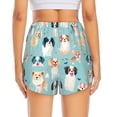thumbnail image 2 of Rocae Colorful Dog for Women's Athletic Shorts Quick Dry Workout Hiking Shorts With Pockets for Running, Yoga, Gym, Sports Large, 2 of 9