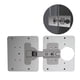 thumbnail image 4 of Kit De Bisagras Para Puerta De Gabinete Bisagras De Acero Inoxidable Placa De Reparación Fácil Instalación Reemplazo De Muebles Puerta De Gabinete Bisagras Para Ventanas Accesorio De Hardware Noticed EL006636-00, 4 of 6