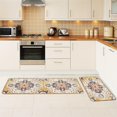 thumbnail image 6 of Boho Kitchen Rug Rectangle Yellow Kitchen Rugs Kitchen Rugs Non Slip Washable 2 Sets Washable Kitchen Rugs Farmhouse Style Easter Kitchen Rugs Throw Rugs for Kitchen Yellow Long Soft Kitchen Rug, 6 of 6