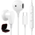 thumbnail image 2 of NSKBBM-USB C Headphones for Samsung Galaxy S26 Plus S25 S24 FE S23 S22 A54 A56 A35, USB Type C Earphones with Mic Wired Earbuds for iPhone 17 16 Pro Max Noise Isolation Headsets for Samsung Tab S9 S1, 2 of 4