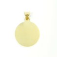 thumbnail image 2 of 14k yellow gold round Jesus pendant charm gift religious fine jewelry 0.63" 1.2g, 2 of 12