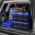 thumbnail image 3 of CleverMade 12 Gal Collapsible Storage Bins, 3PK Plastic Storage Bins - Blue, 3 of 8