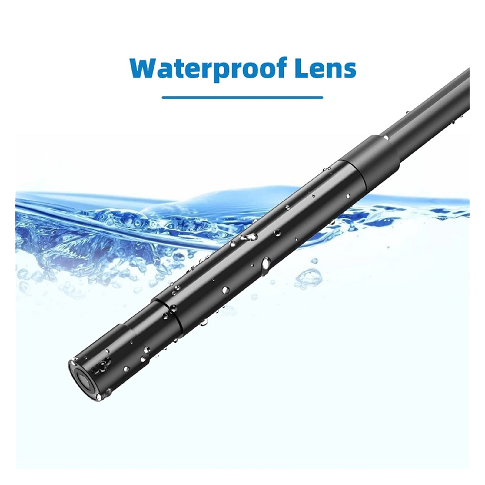 P60 Industrial Endoscope Camera 8MM Lens 2.4 Inch IPS Screen Borescope HD1080P Rigid Cable Waterproof LED Lights 2600mAh Battery , User-Friendly Borescopes