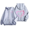 thumbnail image 2 of Bibifish Womens Sweatshirts Striped Crewneck Sweatshirts Loose Long Sleeve Pullover Tops Casual Daily Workout Outfit, 2 of 6