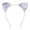 Light Gray, variant on Sparkly Sequin Cat Ear Headband for Kids, Cute Glitter Cartoon Hair , Festival Party Hair Accessory, Shiny Cat Headpiece, Adjustable Elastic Hairband for Girls (One Size, Multi-Color)