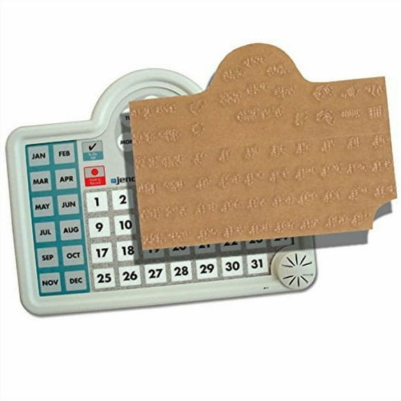 Autocollant en Braille pour Calendrier Vocal à Vie Organisateur de Conversation