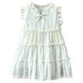 thumbnail image 1 of MEZZALL Robe Princesse Sans Manches à Paillettes en Tulle pour Filles Tout-Petits, Robe de Fête Dansante, Robe d'Été Confortable, Blanc, 3-4 Ans, 1 of 8
