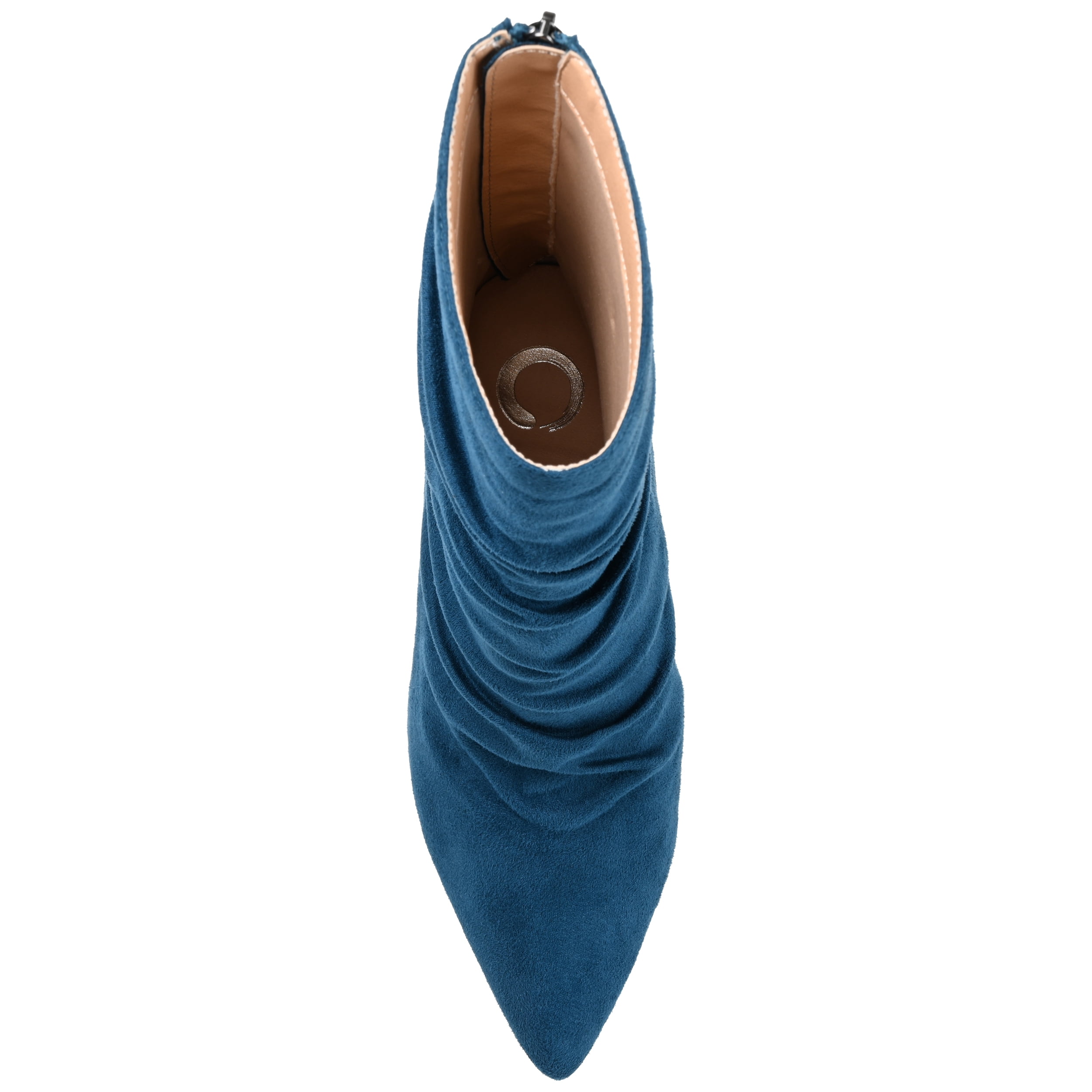 Journee Womens Markie Back Heel Zip Stiletto Booties, Widths Available