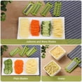 thumbnail image 4 of All in 1 Mandoline Slicer, Fruit and Vegetable Slicer, Multi Function Veg Cutter, Interchangeable Stainless Steel with Food Container, Hand Protector, Julienne Slice for Potato Tomato Onion, 4 of 5