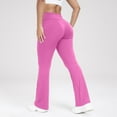 thumbnail image 4 of HXWCHs Junior's Drawstring Yoga Pants Petite Bootcut Active Lounge Pants Pink XL, 4 of 6