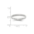 thumbnail image 2 of Solid 10k White Gold 3mm Milgrain Comfort Fit Men's Wedding Band Ring Size 12, 2 of 3