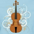 thumbnail image 3 of CafePress - Violin Swirls (For Dark Colo Women's Light T Shirt - Women's Classic T-Shirt, 3 of 4