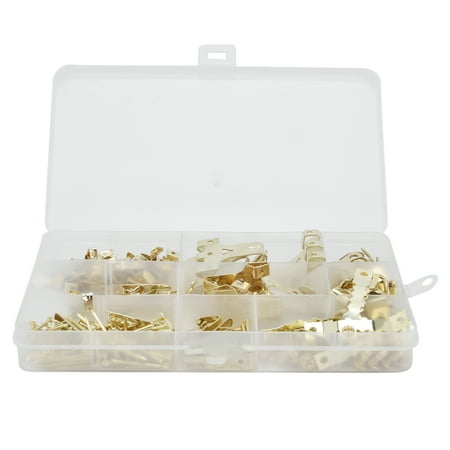 

250pcs Picture Hangers Kit Picture Photo Frame Hanging Assortment Kit with Storage Box