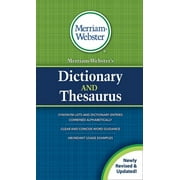 Merriam-Webster's Dictionary and Thesaurus (Paperback)