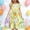 Multicolor Z, variant on Girls Easter Dress Bunny Rabbit Floral Print Short Sleeve Flutter A Line Casual Party Sundress for Kids Kids Spring Summer Church Outfits Multicolor 5-14 Years,Size 7 T