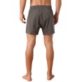 thumbnail image 3 of INSPIRE CHIC Men's Comfortable Breathable Cotton Mid-Waisted Striped Boxer Shorts 36 Brown, 3 of 5