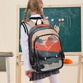 thumbnail image 7 of FORMRS Unisex School Backpack 17" Student Travel Bag with Laptop Compartment, Mountains at Dawn, 7 of 7