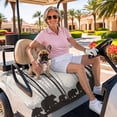 thumbnail image 3 of Golf Cart Seat Covers for 2 Seater,Forest Bear Microfiber Cart Seat Towel Blanket,Black Grey Country Farmhouse Nature Tree Absorbent Breathable Non Slip Bench Seats Protector for Golf Course 51"x31", 3 of 9