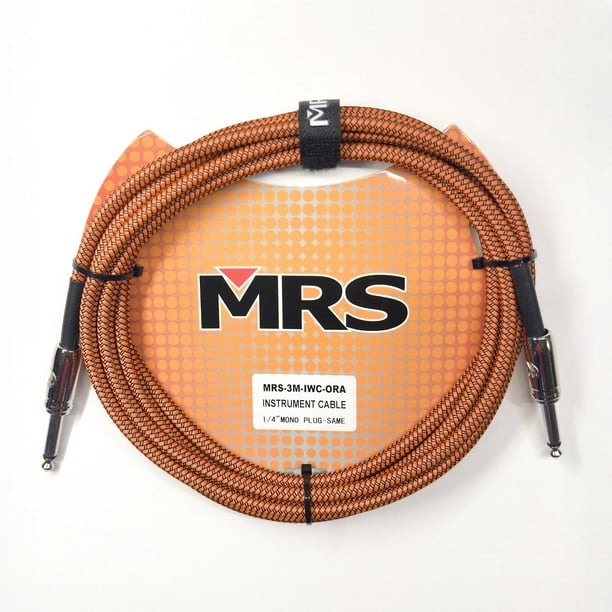 MORRISON Cable para Instrumento de 1/4 de 3 metros MRS-3M-IWC-ORA MORRISON