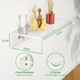 thumbnail image 3 of NIUBEE Acrylic Floating Wall Shelves, Elegant Clear Shelves for Wall Display - Sturdy, Stylish & Versatile - Perfect for Home, Office & Travel Trailer, 3 of 6
