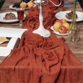thumbnail image 1 of YAOMOBB Tablecloth Decor Tear Resistant Table Runner Machine Washable Non fade Bohemian Style Semi Sheer Cheesecloth Crumpled Table Decoration, 1 of 6