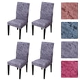 thumbnail image 1 of Amdohai 4pcs Printed Chair Cover Soft Milk Silk Home Seat Protector Stretch Anti Dust Gray, 1 of 8