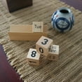 thumbnail image 6 of Calendar Blocks Wood Perpetual Calendar Ornaments Wood color, 6 of 6