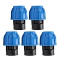 thumbnail image 1 of 5PCS Plumbing Fittings Water Pipe Quick Connector Coupling Kit Female Thread Straight Through 25xG1/2, 1 of 6