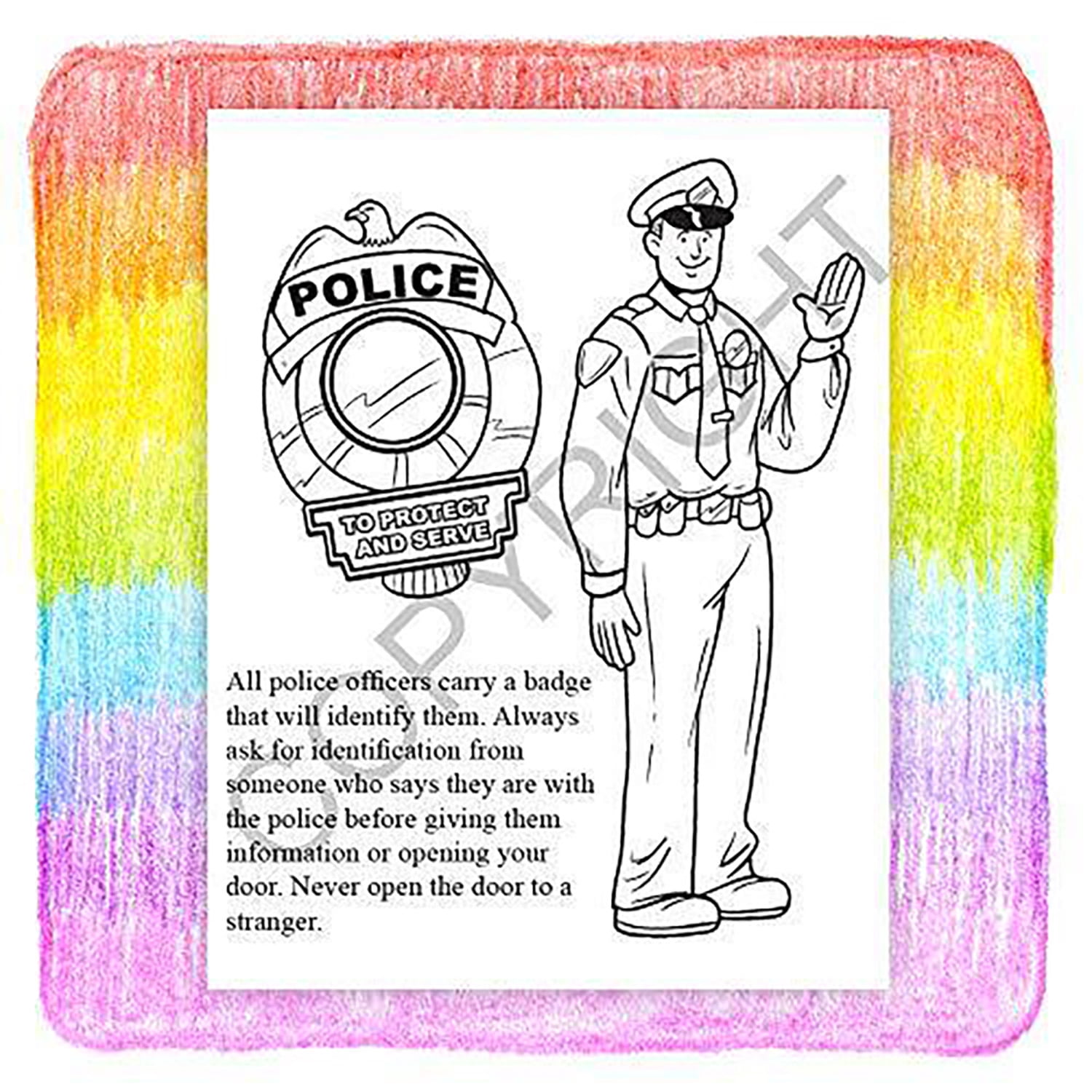 ZoCo: 25 Pack - A Visit to The Police Station - Kid's Educational Coloring & Activity Books