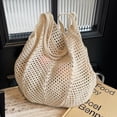 thumbnail image 2 of Bolso Mano Tejido Hobo Estético para Mujer Exterior Femenino Gran Capacidad, 2 of 9