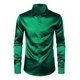 thumbnail image 1 of Camisas De Vestir De Satén De Lujo De Manga Larga Tipo Seda, 1 of 6