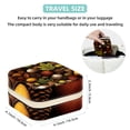 thumbnail image 5 of Thanksgiving Acorn Travel Portable Square Jewelry Box Earring Necklace Bracelet Organizer Storage Display Case Holder Stand Decorative Box Organize, 5 of 6