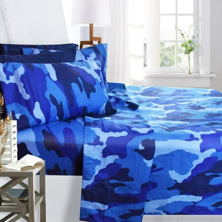 Queen Size Blue Camo Bedding Queen Size Blue Camo Bedding