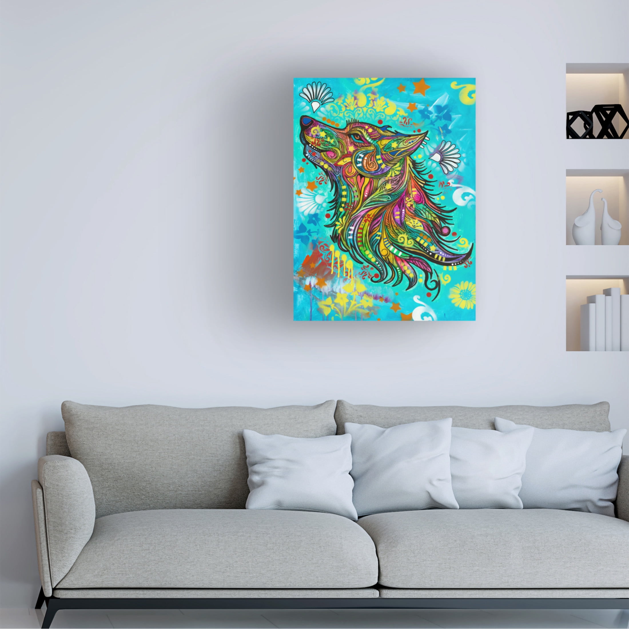 Canvas Wall Art - Dean Russo 'Noble Woofer' Wall Art for Living Room, Bedroom, or Office Décor by Trademark Fine Art - 14 x 19 Inches