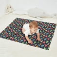 thumbnail image 2 of DarkBlue Colorful Dinosaurs Pattern Blanket,Comfortable Soft Flannel Throw Blanket,All Season,Warm Lightweight Blankets for Sofa Bed Couch Living Room Chair,30"x40", 2 of 4