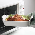 thumbnail image 6 of SWEEJAR Porcelain Bakeware Set for Cooking, Ceramic Rectangular Baking Dish Lasagna Pans for Daily Use, Set of 3,White, 6 of 6