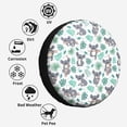 thumbnail image 6 of Kdxio Bears and Tropical Leaves for Tire Cover Wheel Protectors Tyre Covers Weatherproof Wheel Covers Universal Fit for Trailer Rv SUV Truck Camper Travel Trailers 17 inch, 6 of 8
