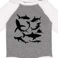 thumbnail image 4 of Inktastic School of Sharks Boys or Girls Long Sleeve Baby Bodysuit, 4 of 5