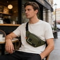 thumbnail image 4 of Simple Elegant Bag, Oxford Fabric Chest Bag, Large Capacity Crossbody Pouch, Multi Layered Waist Pack, 17 Inch Lightweight Casual Backpack for Outdoor and Sports, 4 of 7
