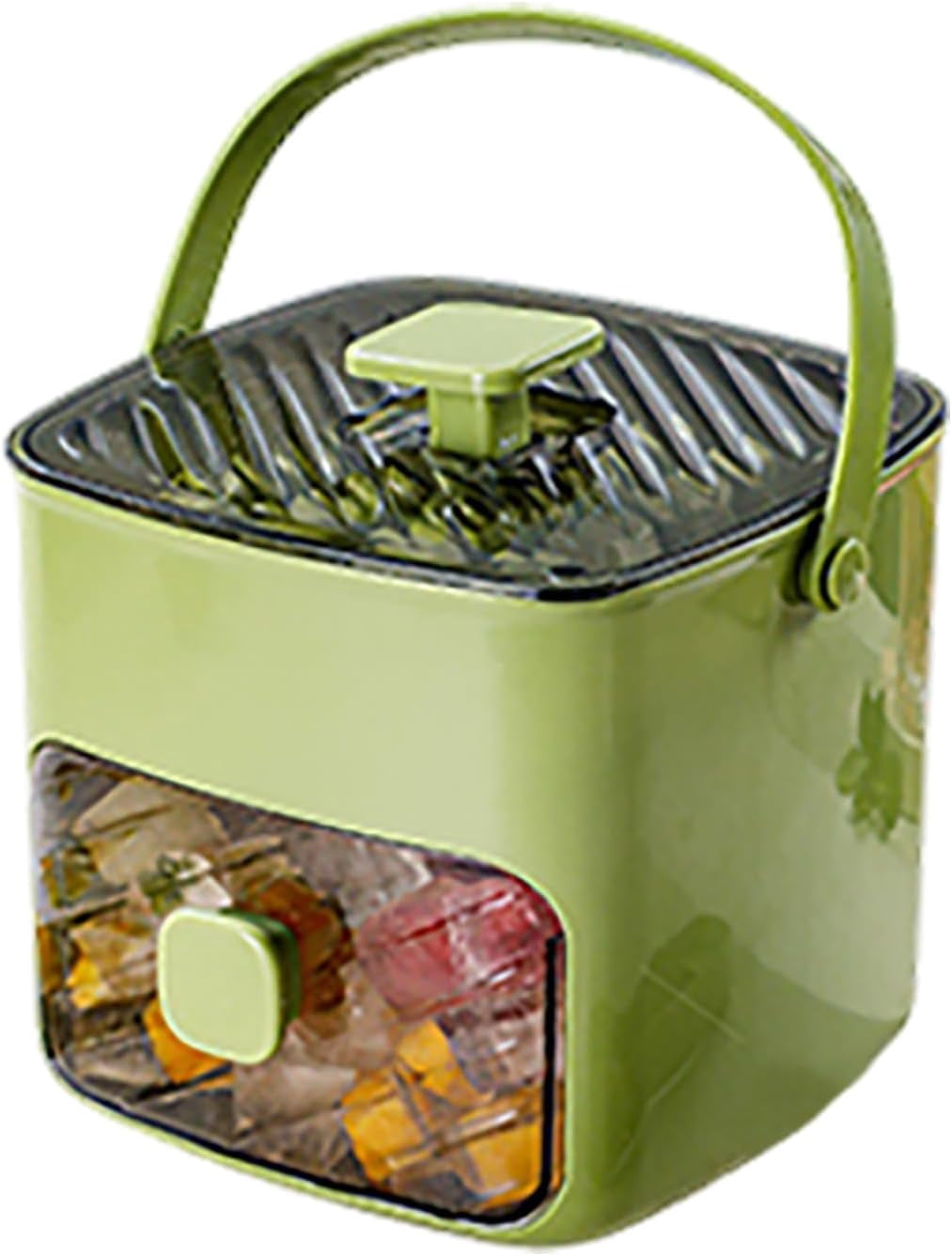 Ice Cube Tray with Lid and Bin Double Layer Freezer Ice Maker