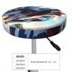 thumbnail image 4 of Balery Colorful Cow Pasture Fundas de asiento para taburete de bar redondo de tela de terciopelo ajustables que protegen de arañazos y manchas para sillas de 14 a 17 pulgadas.-14 inch, 4 of 7
