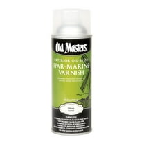 12 oz Old Masters 92410 Clear Spar-Marine Varnish Oil-Based Exterior Spray Coating, Gloss