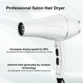 thumbnail image 5 of NEXPURE Hair Dryer, 1875W Ionic Blow Dryer with Diffuser and Concentrator, Fast Drying Low Noise, 3 Heat & 2 Speed Settings, White, 5 of 9