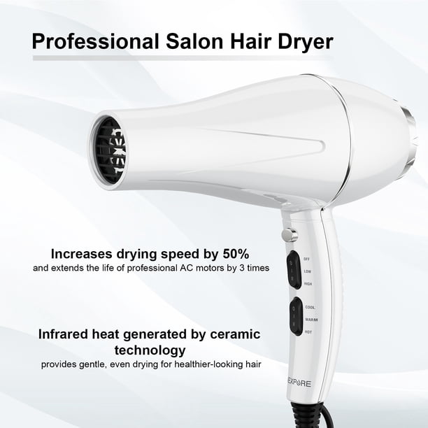 NEXPURE Hair Dryer , 1875W Professional Ionic Blow Dryer with